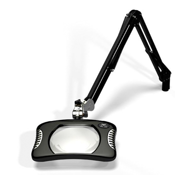Magnifier Light, ESD-Safe 4-Diopter LED Magnifier with 43 in. Reach and Clamp Base, BlackO. C. White